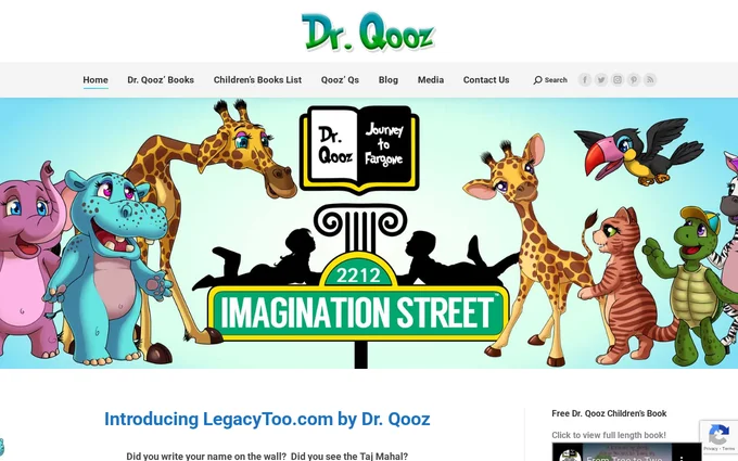 Dr. Qooz website, built by Wandzilak Web Design