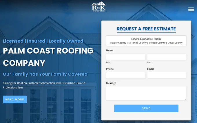 RK Roofing — migrated off WordPress