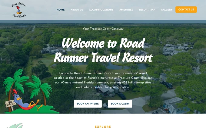 Road Runner Travel Resort — migrated off WordPress