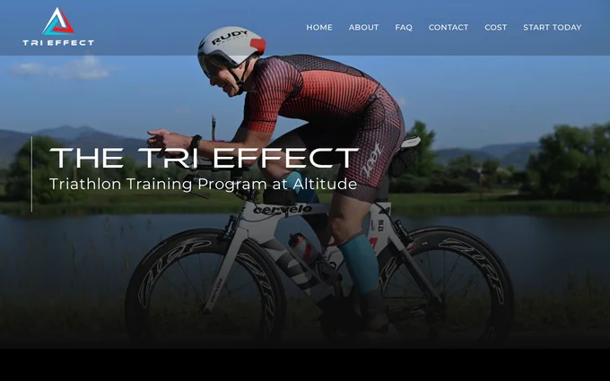 The Tri Effect website, built by Wandzilak Web Design